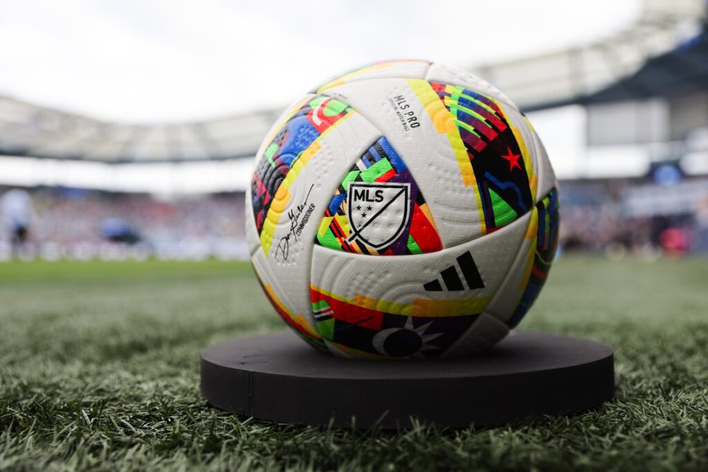 mls soccer balls general view