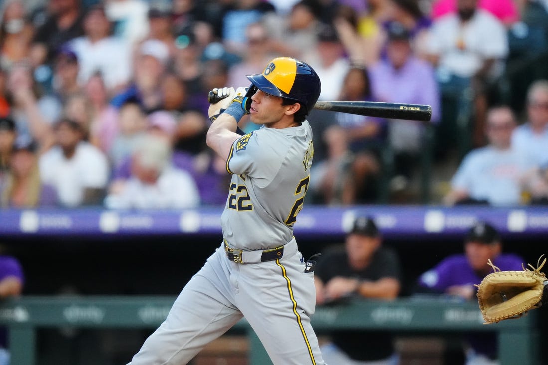 AllStar Christian Yelich on a tear as Brewers close Rockies series