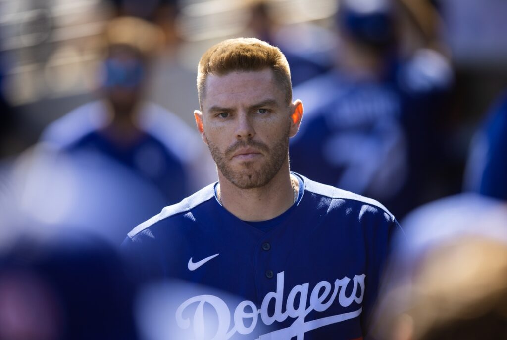 Dodgers' Freddie Freeman remains out as son battles illness - Field Level  Media - Professional sports content solutions | FLM