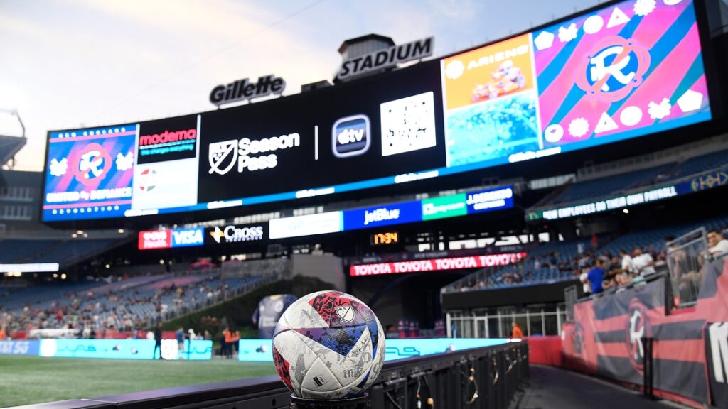 mls soccer balls general view gillette