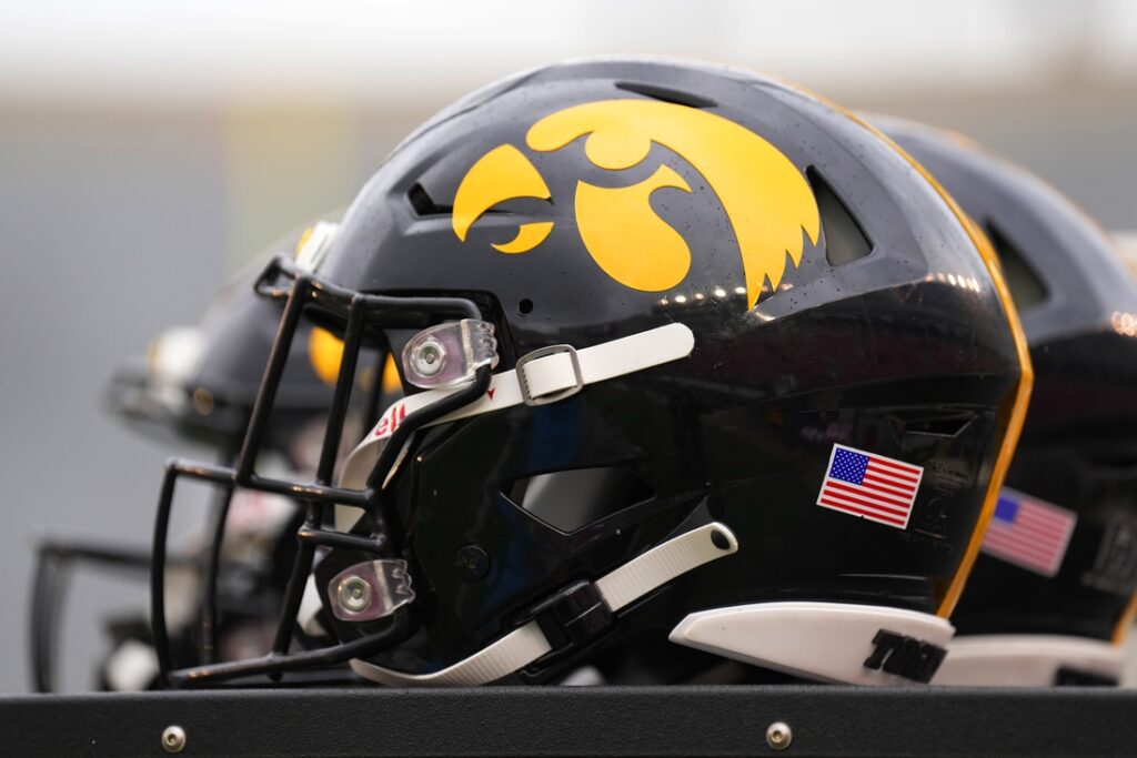 iowa football helmet