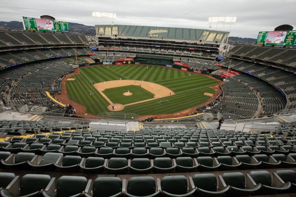 oakland coliseum view