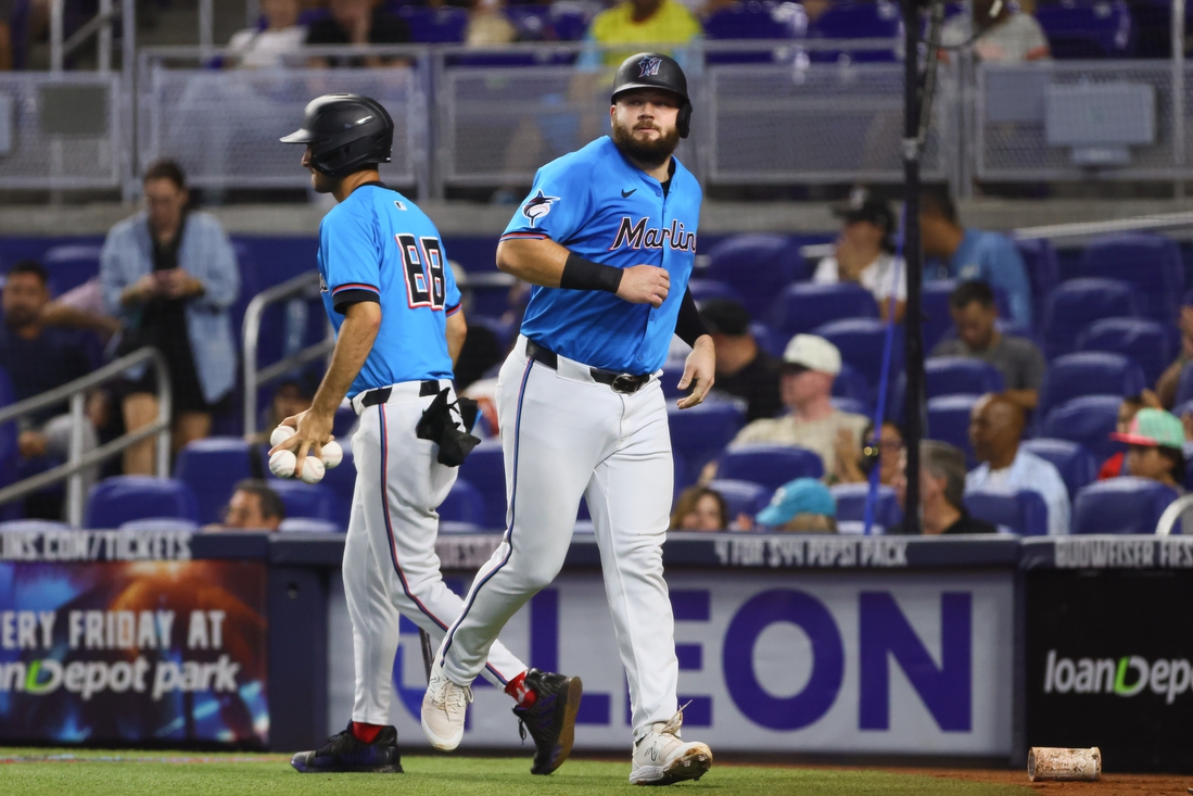 Jake Burger, Marlins End Padres' 7-game Winning Steak - Field Level ...