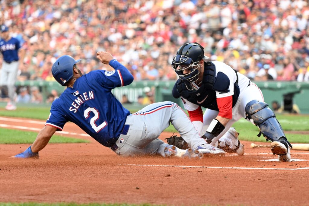 red sox, rangers