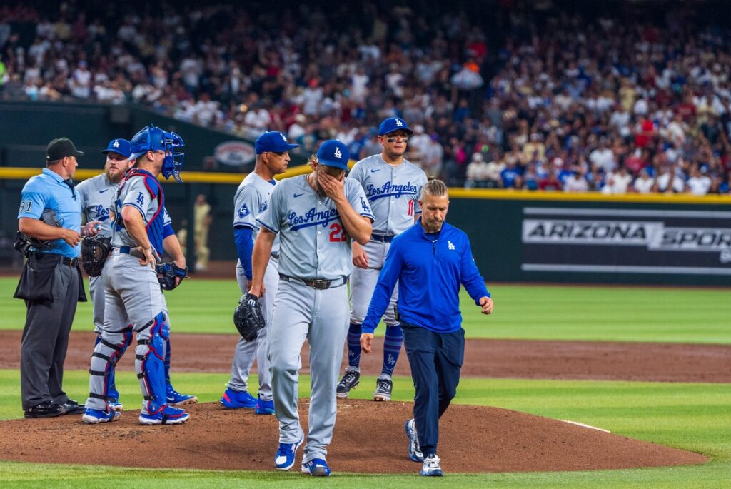 Dodgers place ace LHP Clayton Kershaw (toe) on 15-day IL - Field Level  Media - Professional sports content solutions | FLM