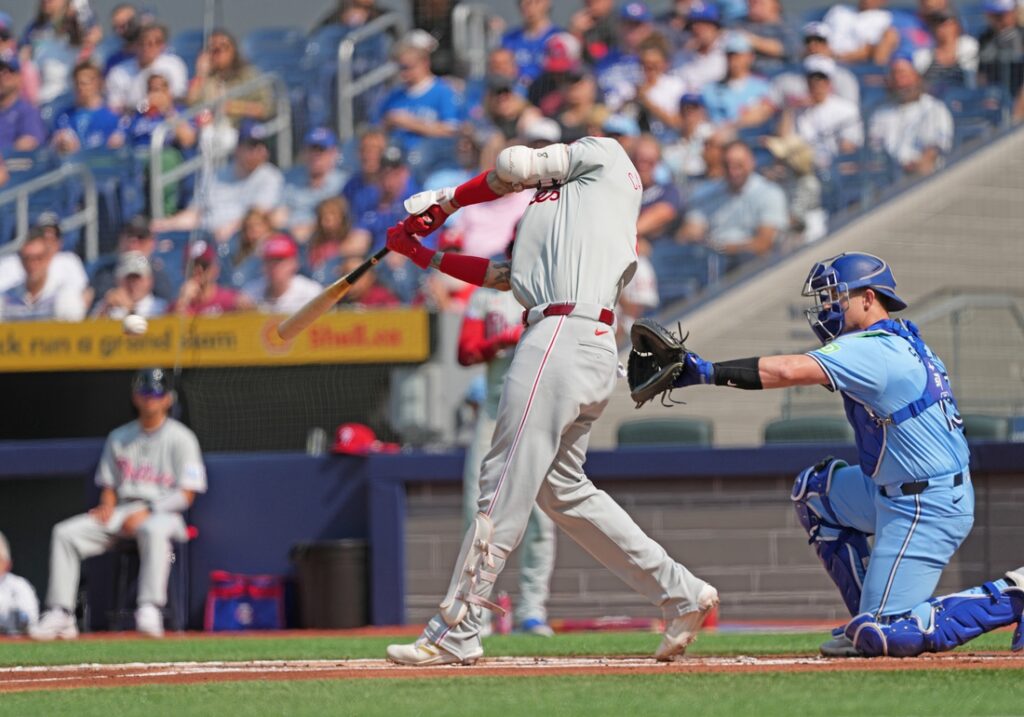 Kyle Schwarber continues homer run as Phillies down Blue Jays Field Level Media Professional sports content solutions FLM