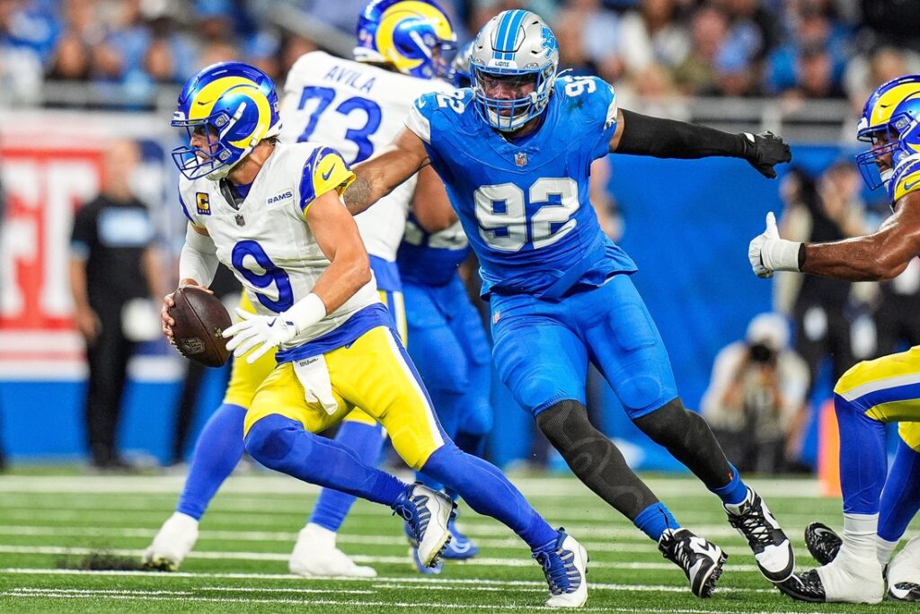 Report: Lions DE Marcus Davenport's season in jeopardy - Field Level Media  - Professional sports content solutions | FLM