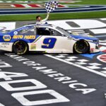 chase elliott roval celebrate