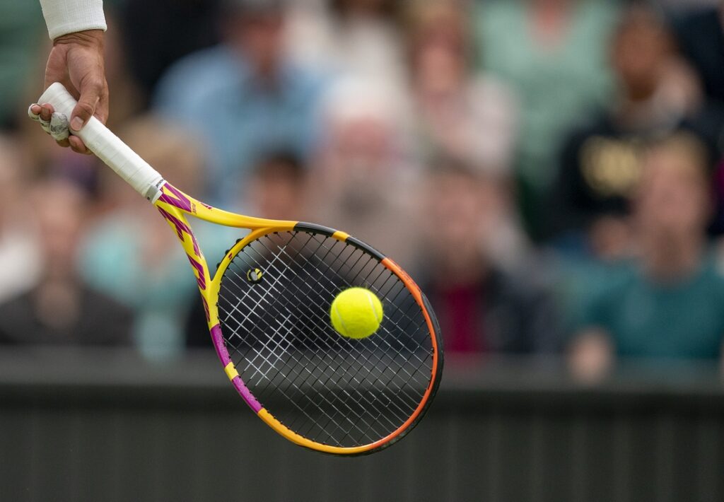 tennis racket view