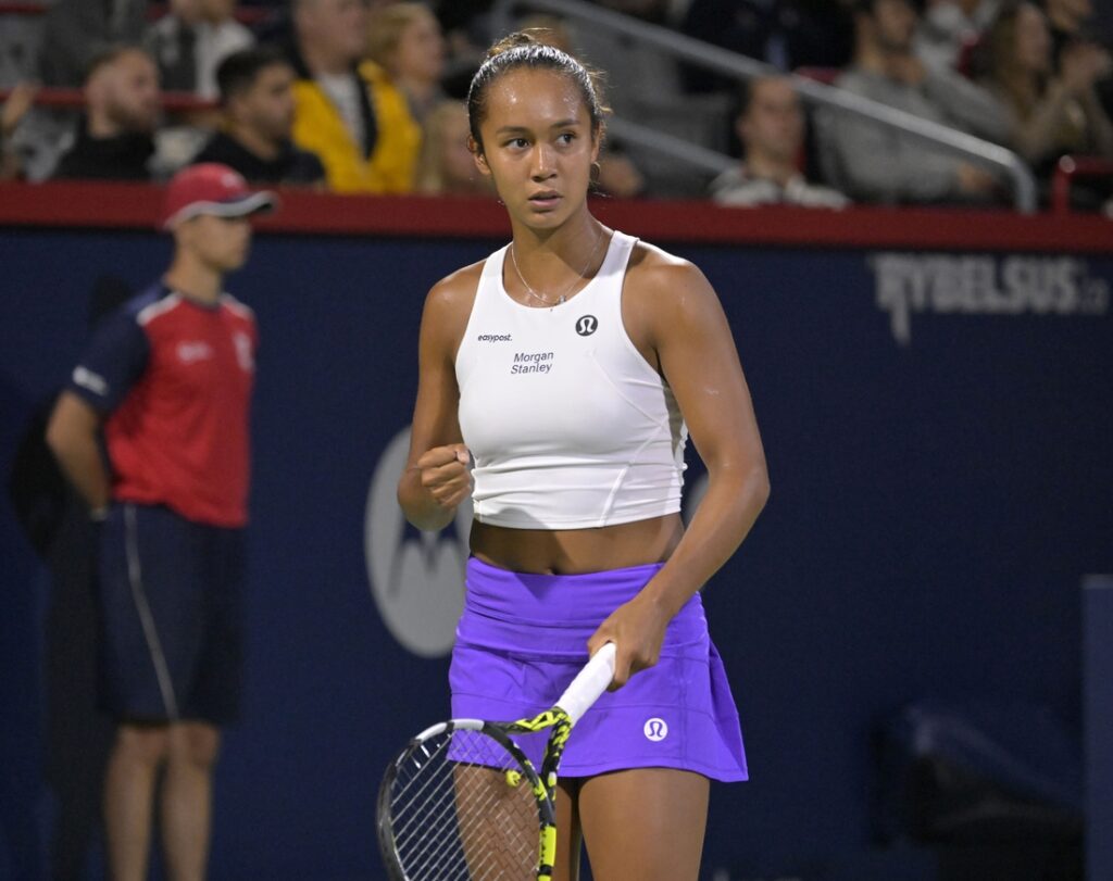 leylah fernandez react