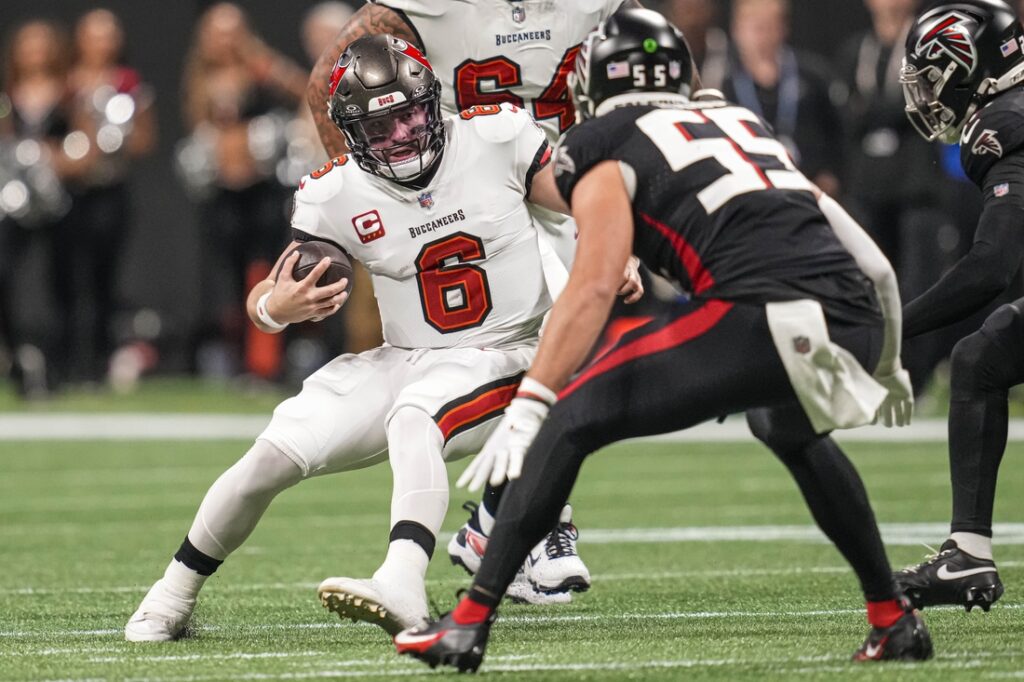 baker mayfield, falcons