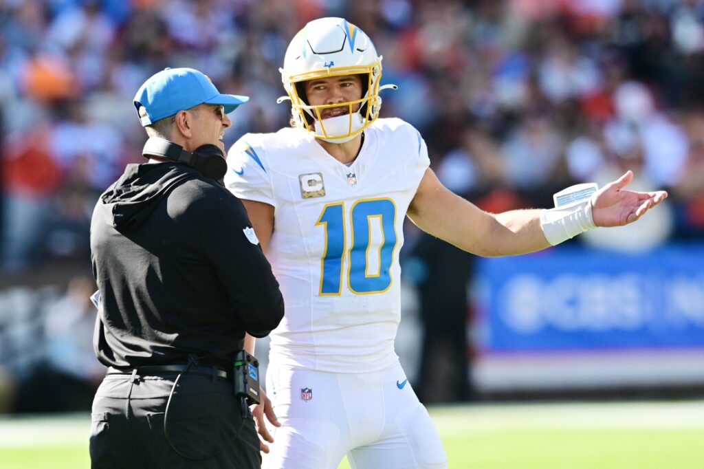 justin herbert jim harbaugh
