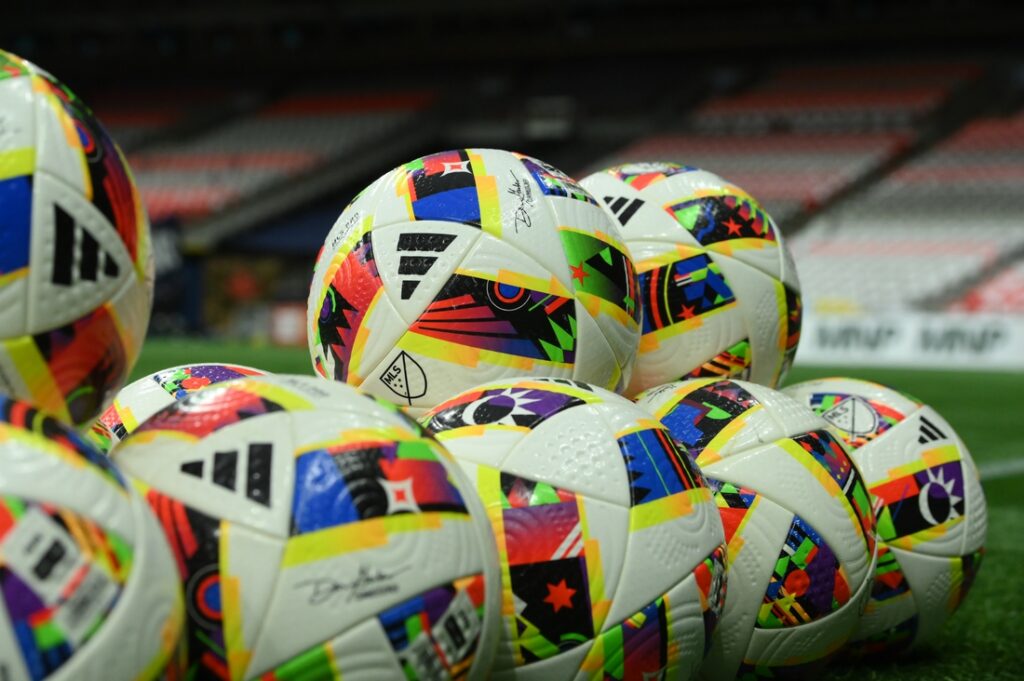 mls soccer balls general view
