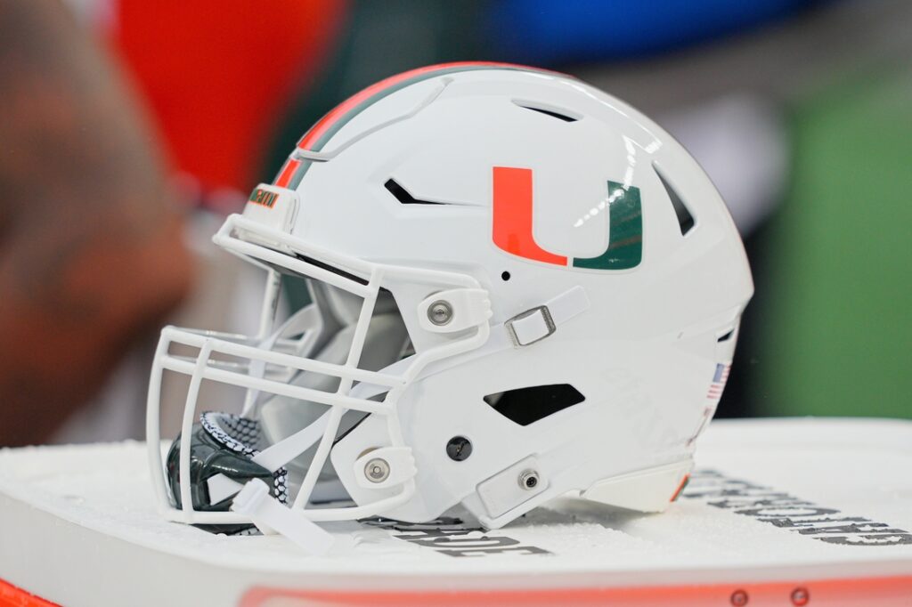 miami hurricanes helmet