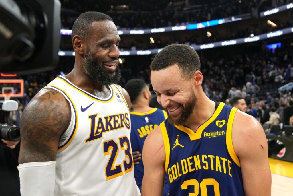 LeBron James Stephen Curry Lakers