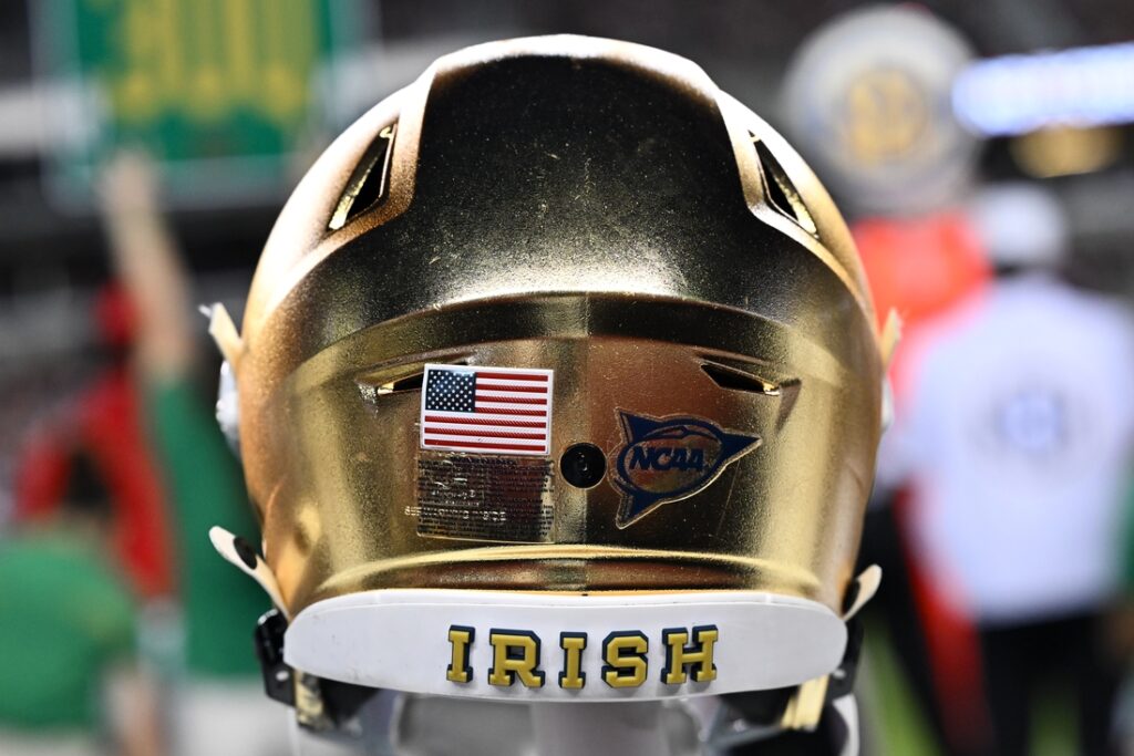notre dame helmet