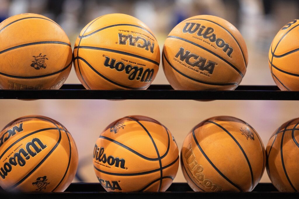 ncaa basketball on rack