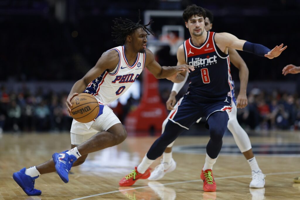 wizards 76ers maxey