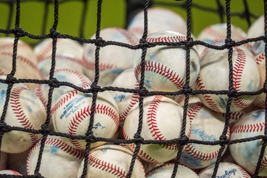 baseballs batting practice