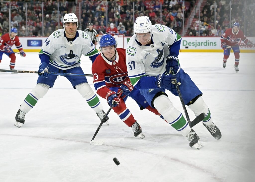 canadiens, canucks