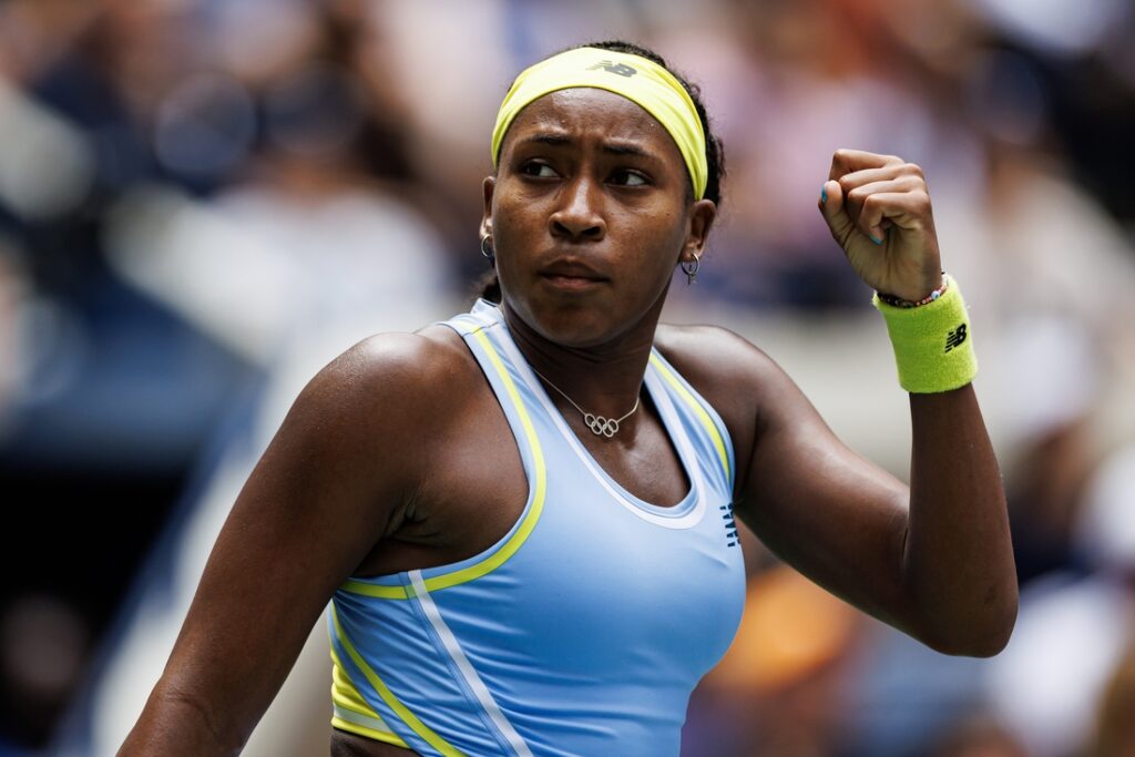 coco gauff react