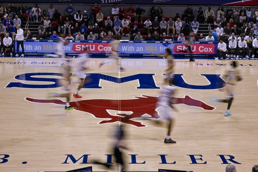 smu mustangs logo