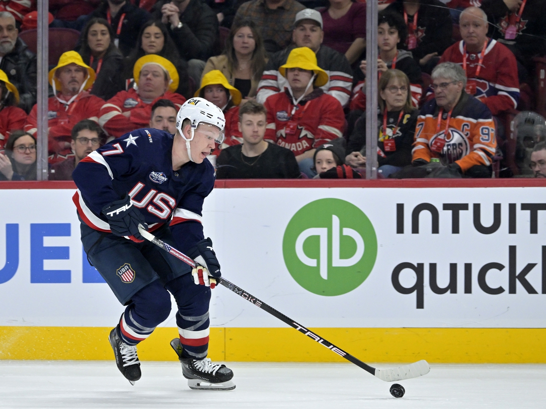 U.S. F Brady Tkachuk leaves 4 Nations game with apparent injury Field