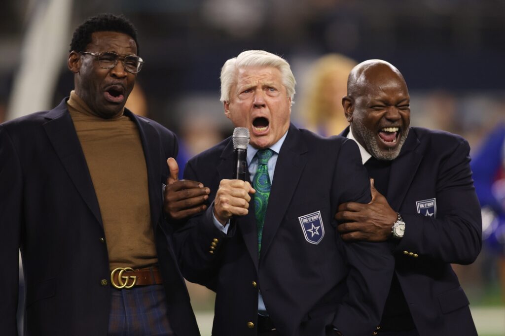 Jimmy Johnson Michael Irvin Emmitt Smith