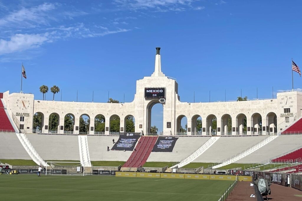 Los Angeles Coliseum torch