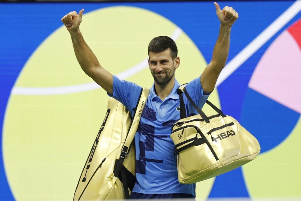 "Novak Djokovic" AND "flushing"