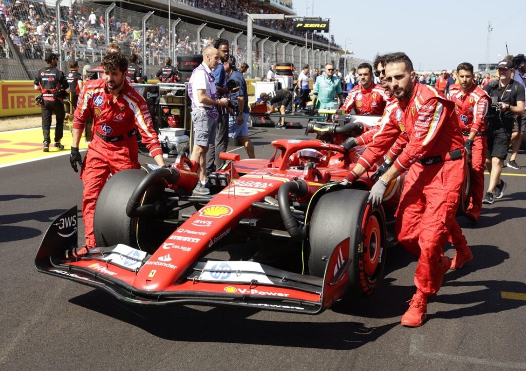 formula one starting grid