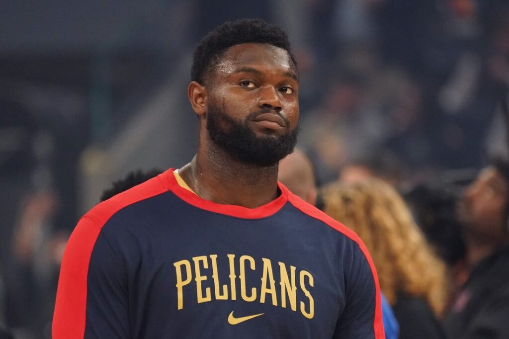 pelicans zion williamson warms