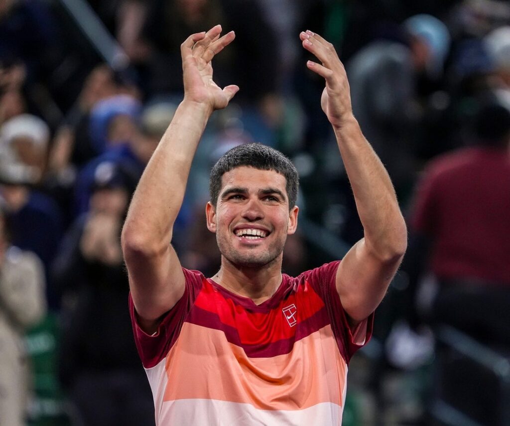 carlos alcaraz celebrate