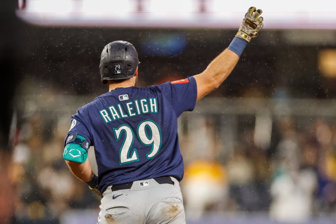 Cal Raleigh, Mariners continue power display in win over Padres - Field  Level Media - Professional sports content solutions | FLM