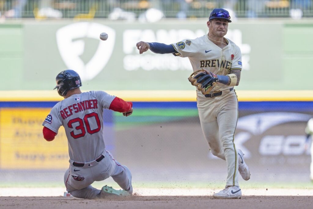 red sox, brewers