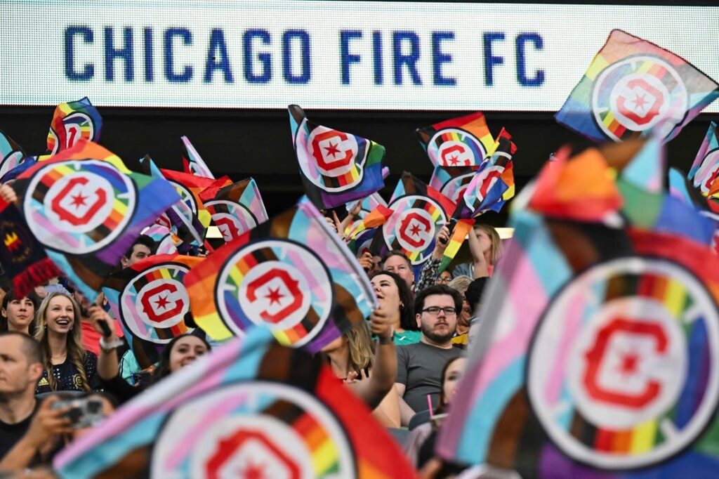 chicago fire mls flag soldier field