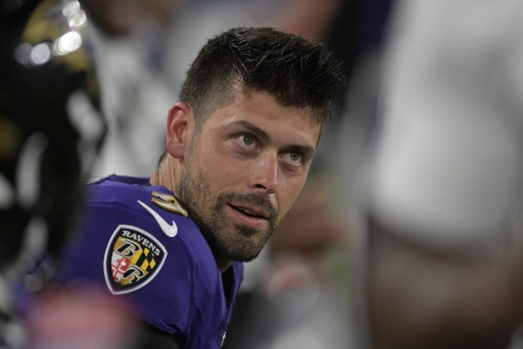 justin tucker ravens bench