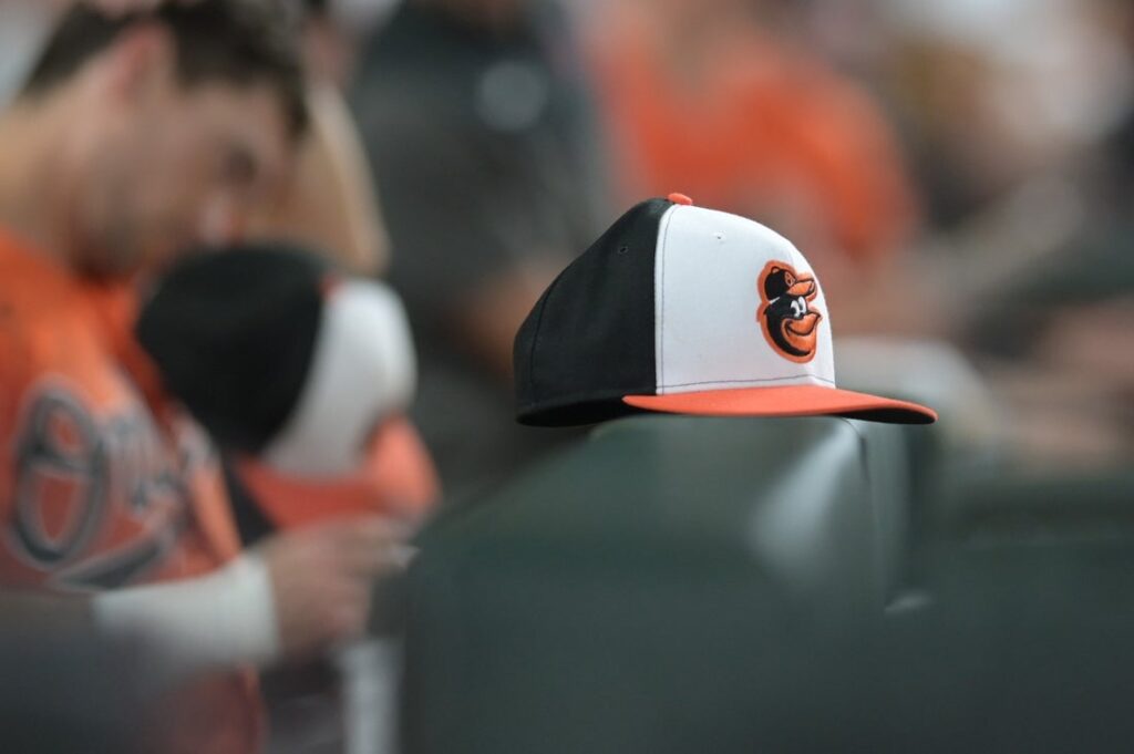 orioles, hat, view