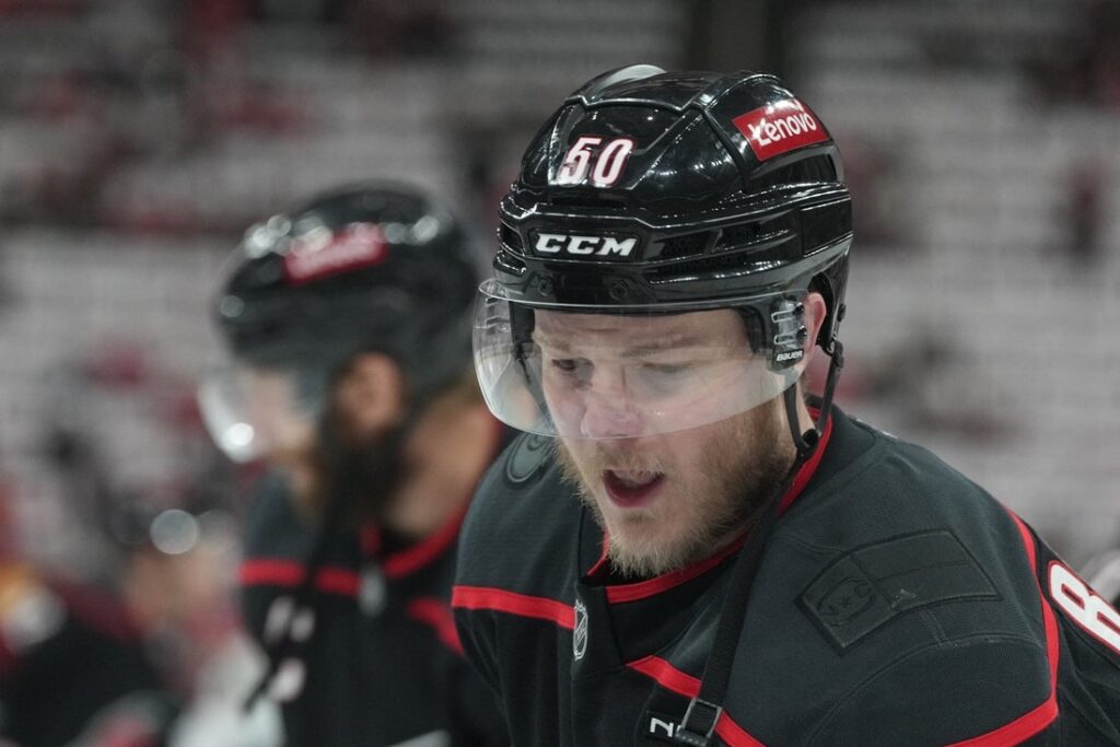 hurricanes eric robinson warm