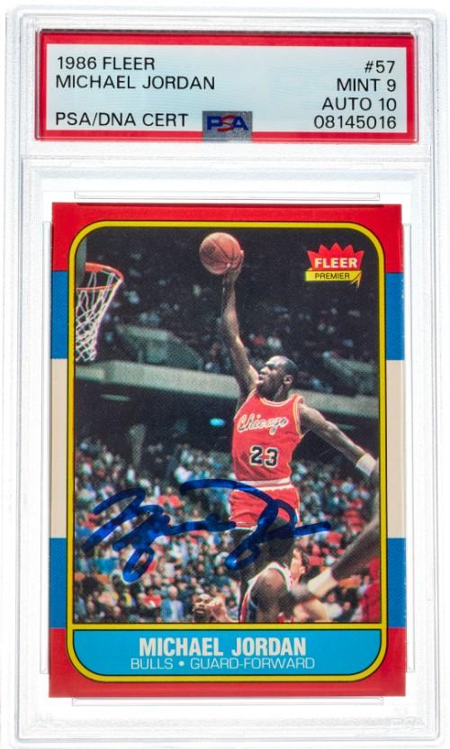 Michael Jordan, card, Fleer