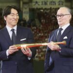 Shigeo Nagashima, Hideki Matsui, Yomiuri Giants, Tokyo Dome, baseball, Shinzo Abe, Japan