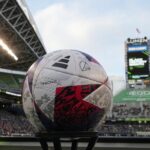 sounders soccer ball general view