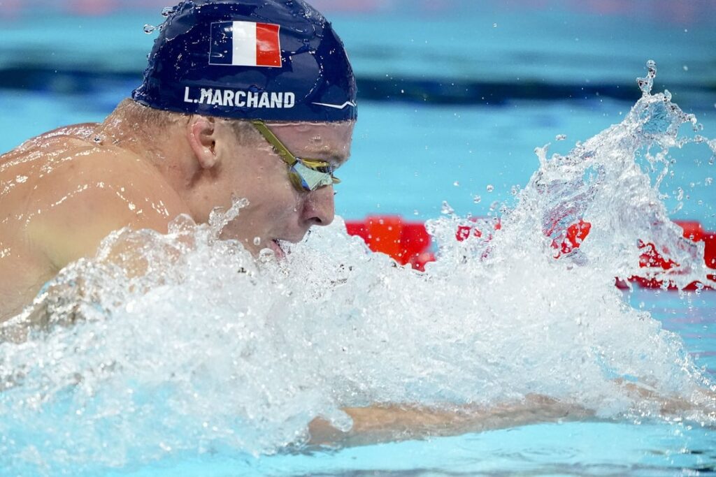 leon marchand swimming