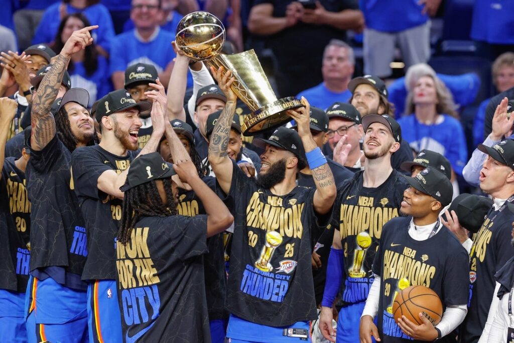 oklahoma city thunder, trophy