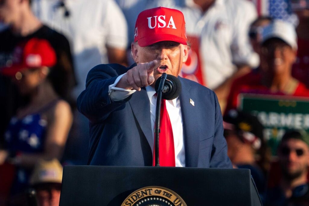 Donald Trump, des moines