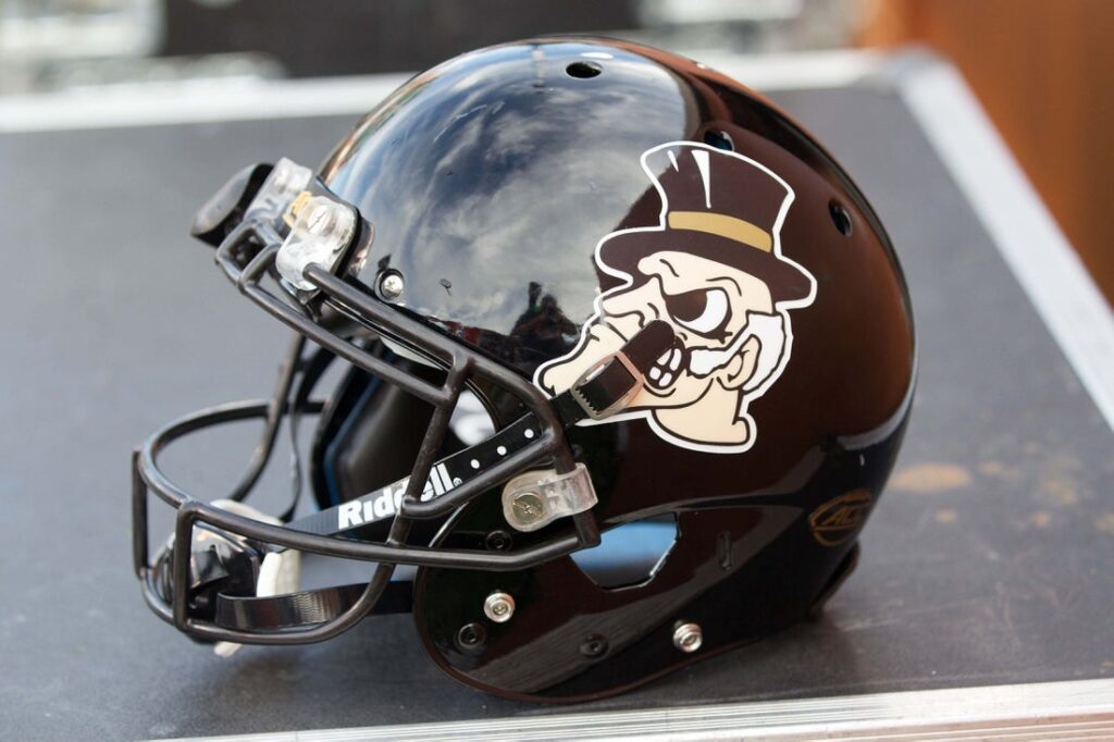 Wake forest, helmet, view