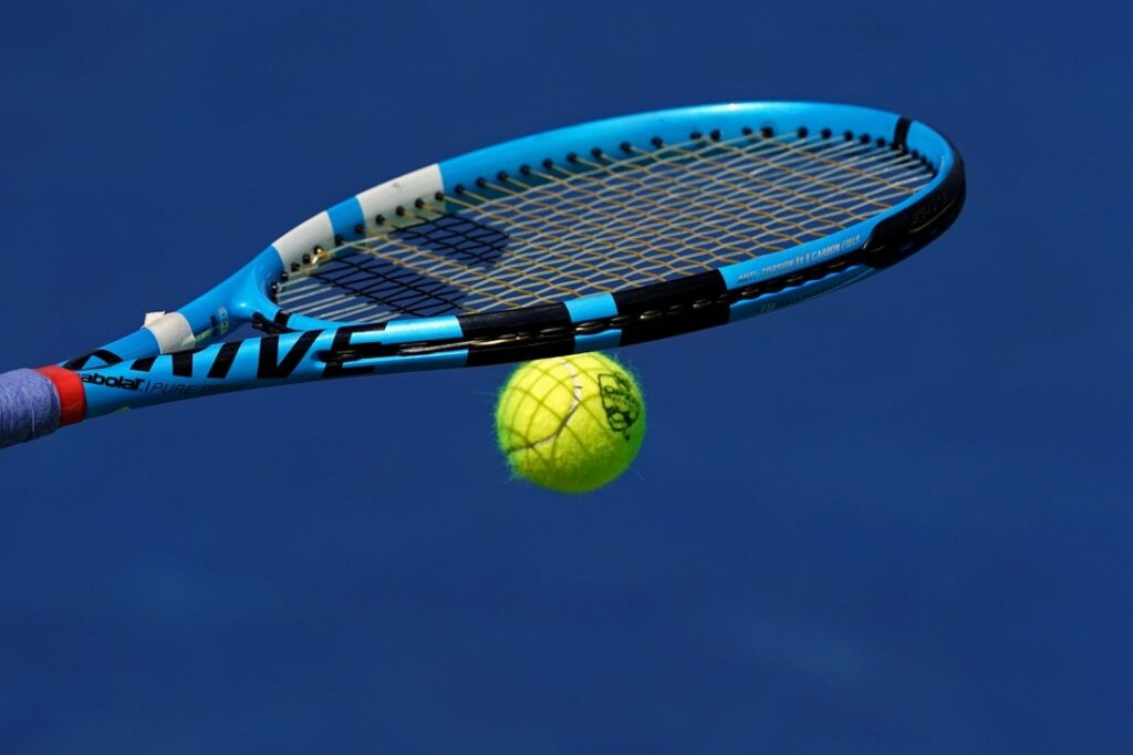 tennis racquet view