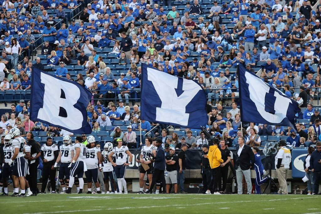 BYU football flag