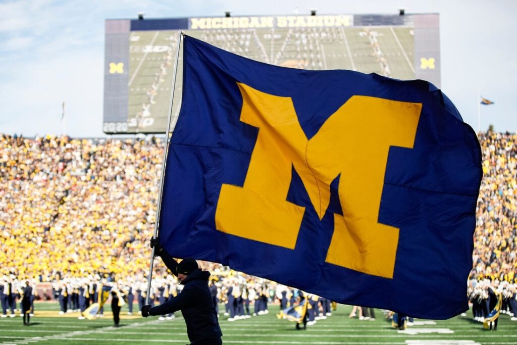 michigan flag ann arbor
