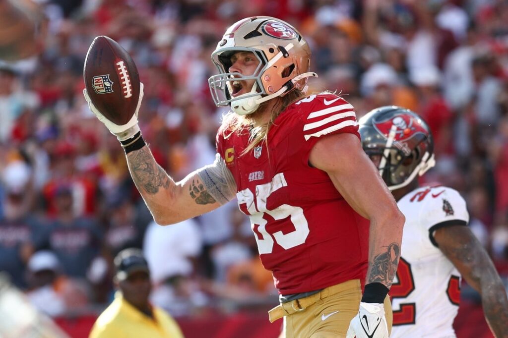 george kittle celebrate